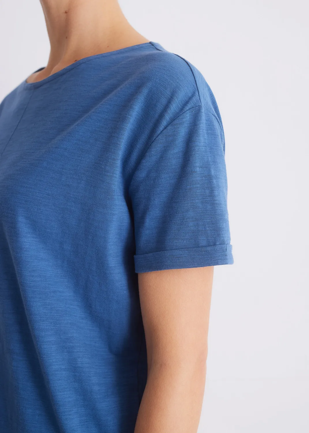 Senatex T-Shirt OCS Baumwolle Weiß Rundhals Basic
