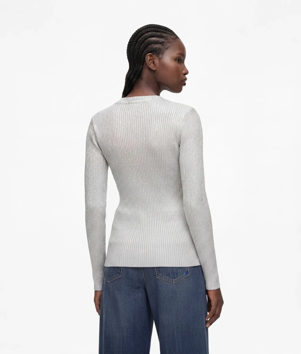 Karl Lagerfeld Jeans Metallic Pullover beschichtet Cut-out