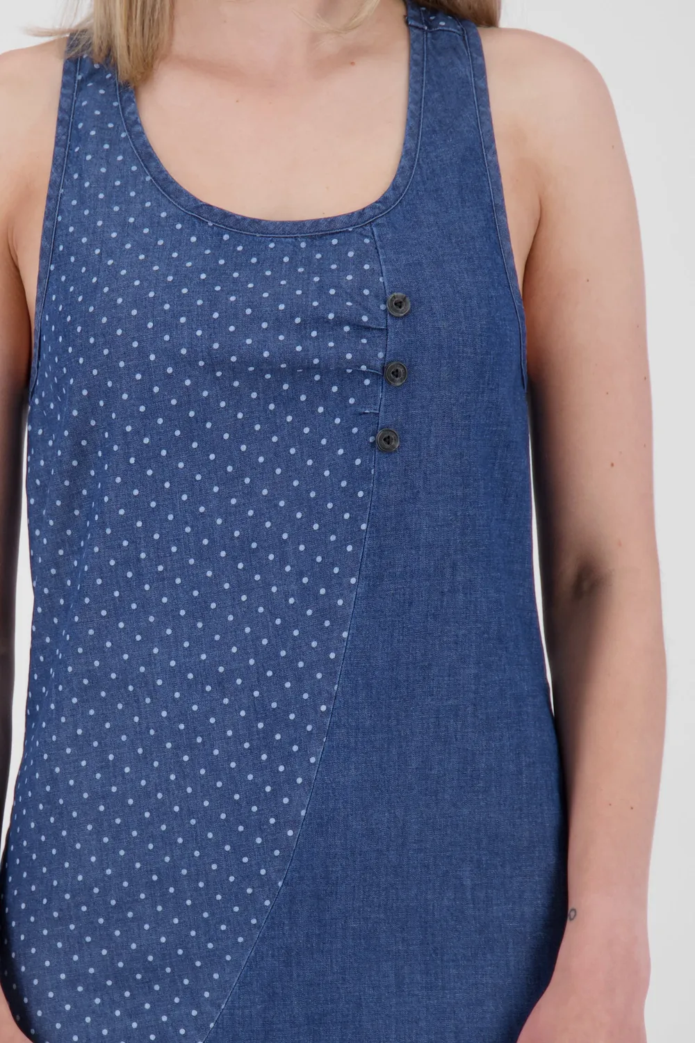 Alife & Kickin CameAK B Sommerkleid dunkelblau Denim-Optik