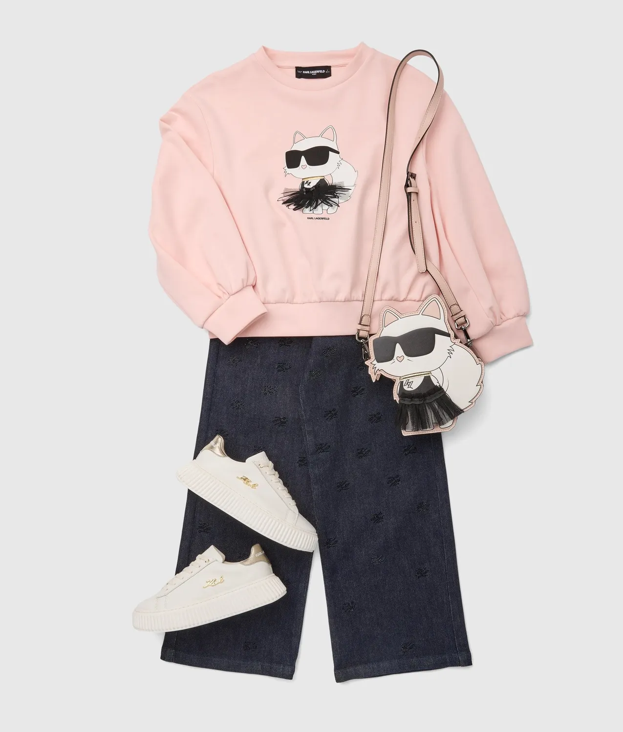 Karl Lagerfeld Ikon Choupette Sweatshirt Mädchen Tüll