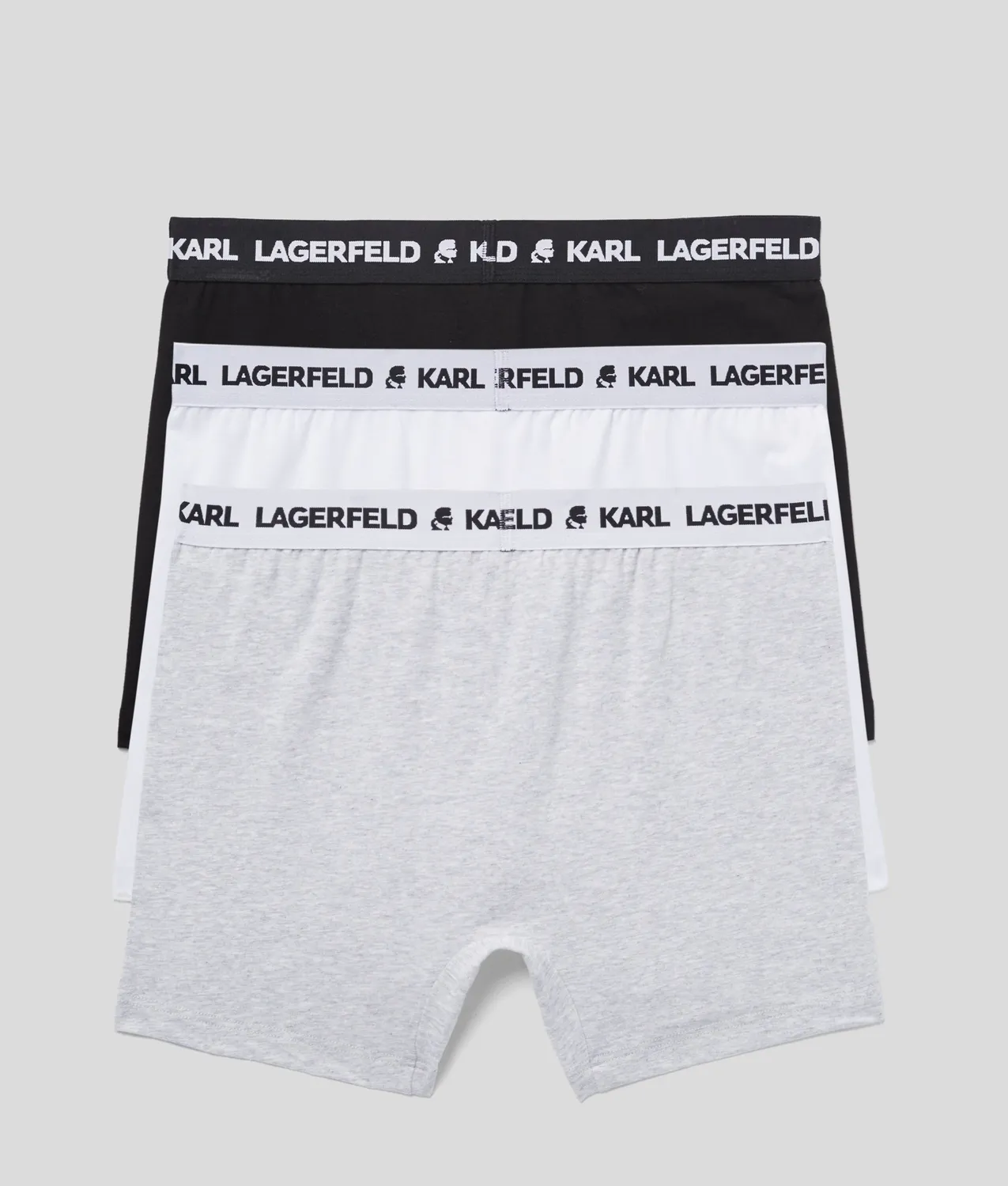 Karl Lagerfeld Logo Trunks Boxershorts 3-Pack schwarz