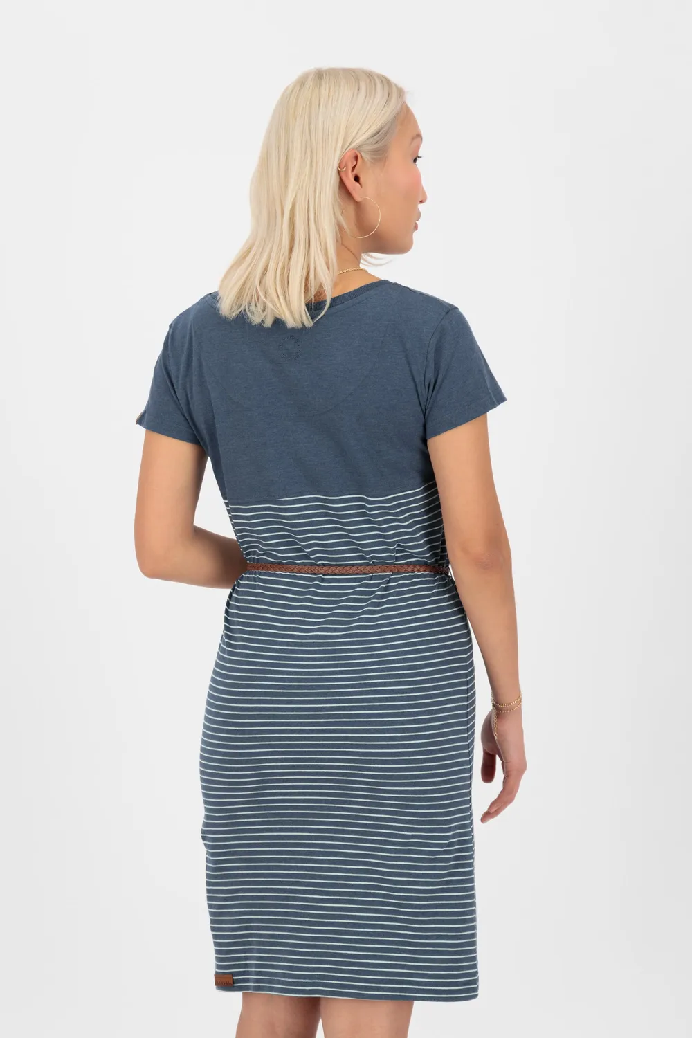 Alife & Kickin ClarinaAK Z Shirtkleid Dunkelblau Streifen