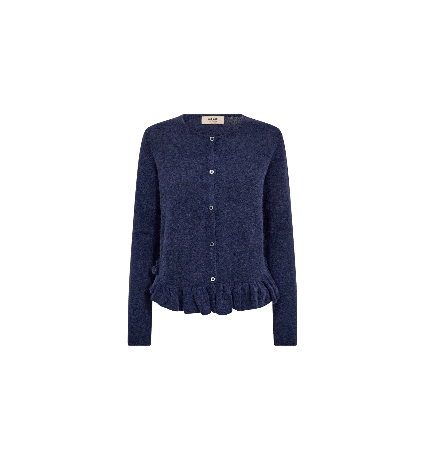 Mos Mosh MMMape Alice Strickcardigan Crown Blue