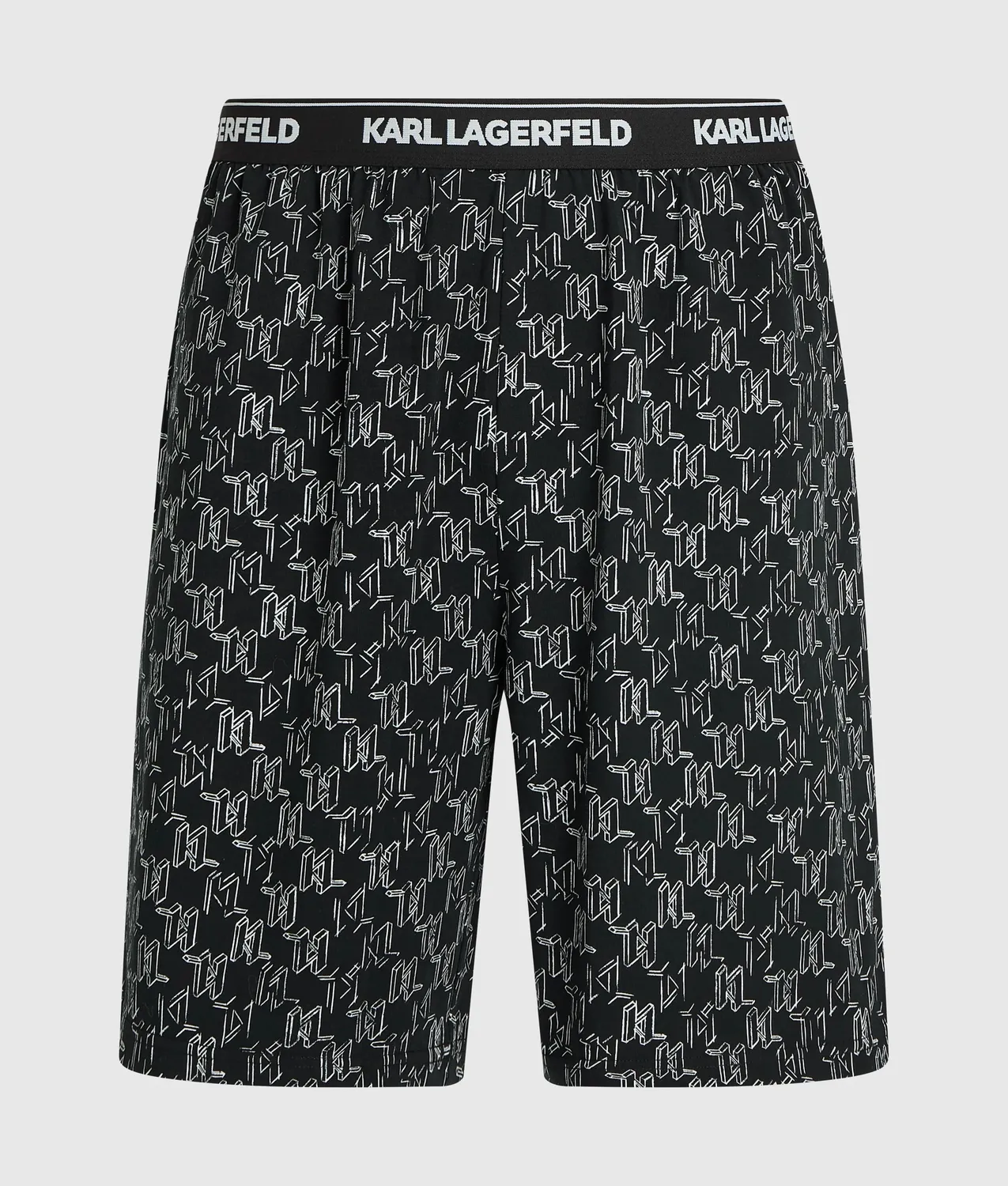 Karl Lagerfeld Monogram Pyjama-Shorts Relaxed Gummibund