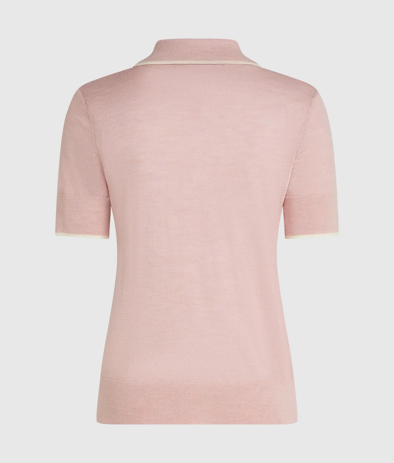 Karl Lagerfeld Merino Poloshirt kurzarm Paspel