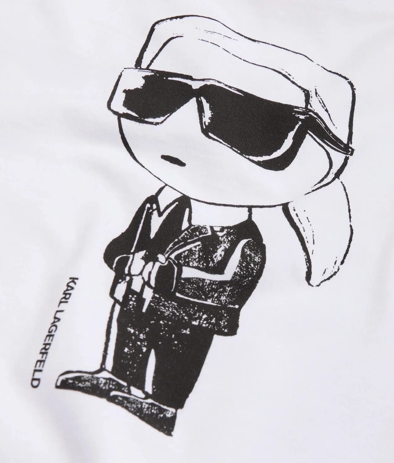 Karl Lagerfeld Ikon Outline Kinder T-Shirt Bio-Baumwolle