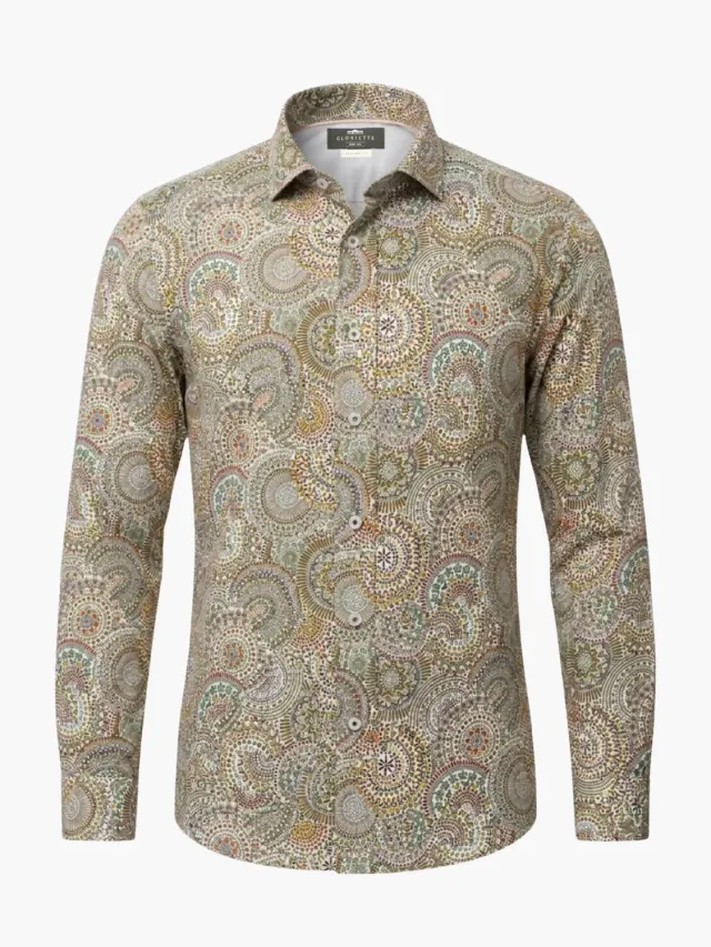 Gloriette Hemd Ethno Mandala Fashion Fit Baumwolle