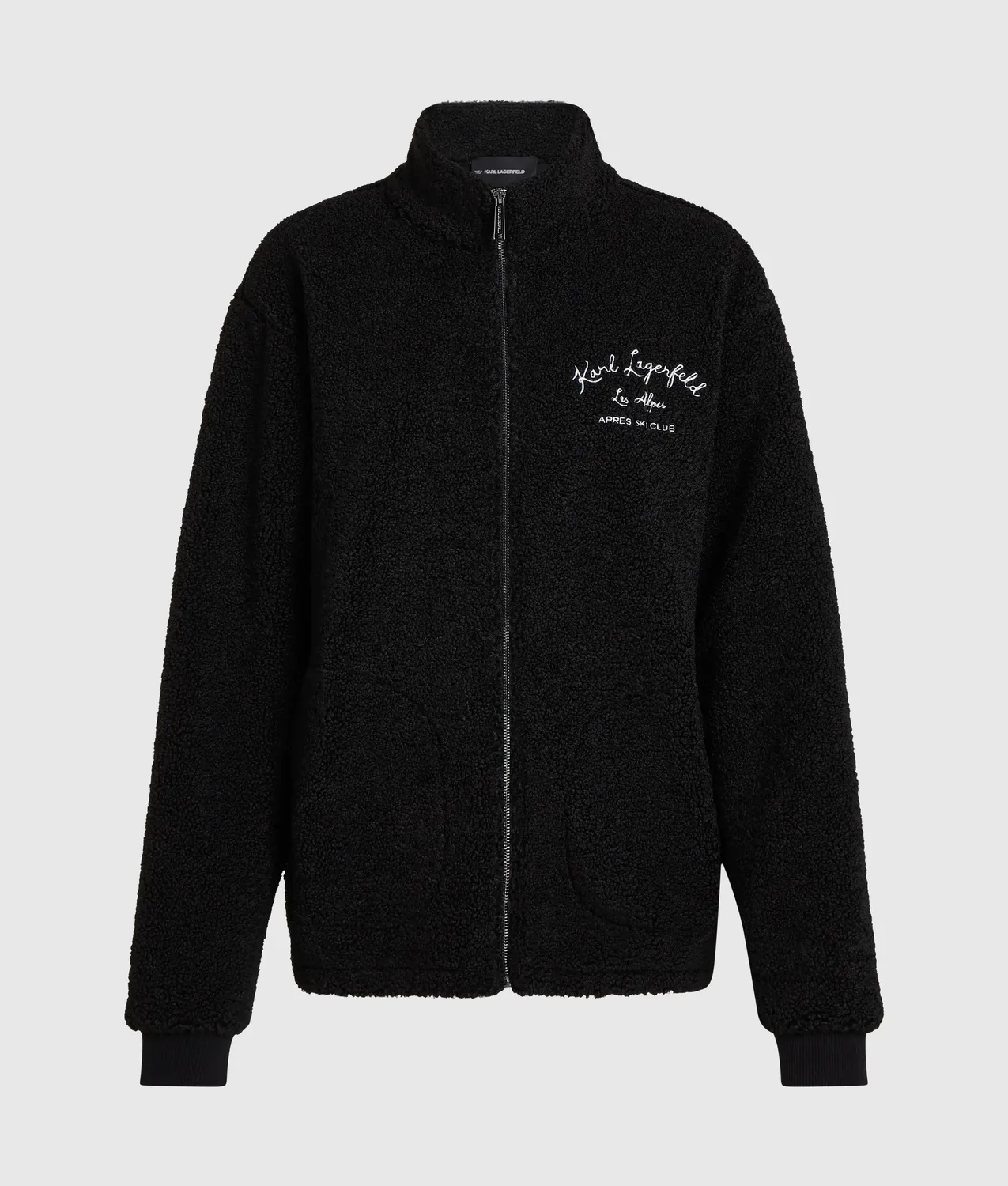 Karl Lagerfeld Loungewear Fleecejacke Teddy Reissverschluss