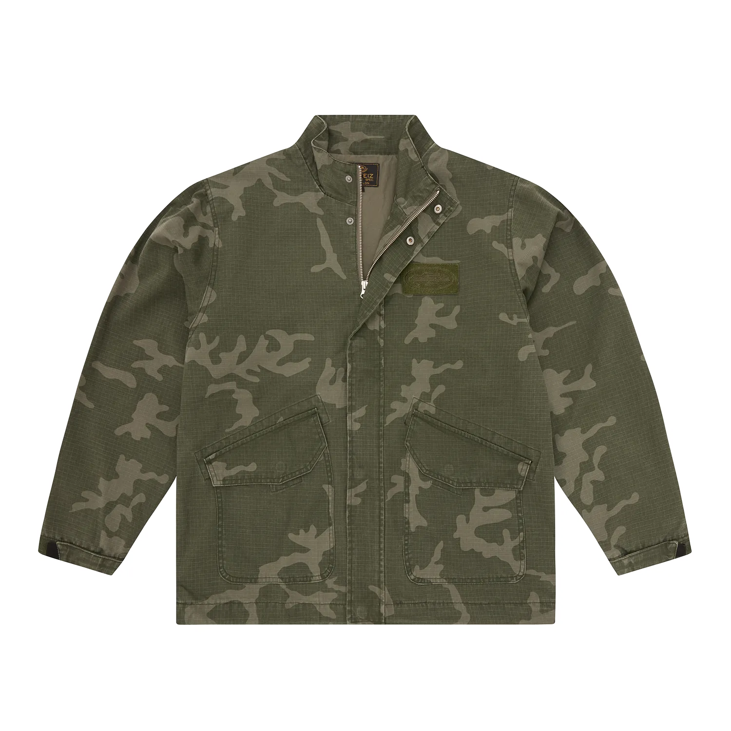 Corteiz Guerillaz Jacke Green Camo Ripstop
