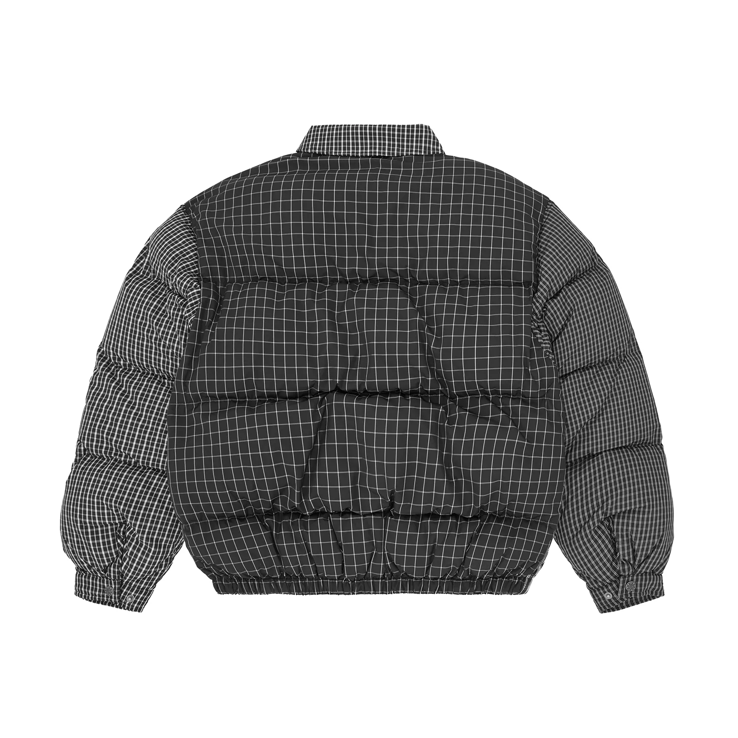 Corteiz Bolo Down Jacke Daunenjacke Black Plaid wasserabweisend