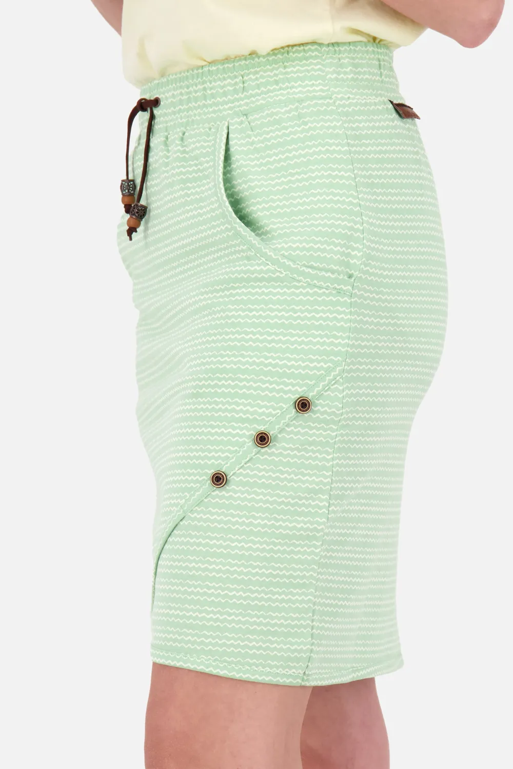 Alife & Kickin LucyAK B Short Rock Grün gemustert