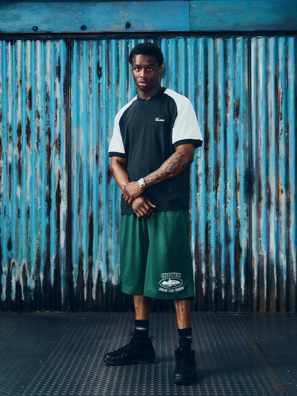 Corteiz Americana Raglan Longsleeve Schwarz