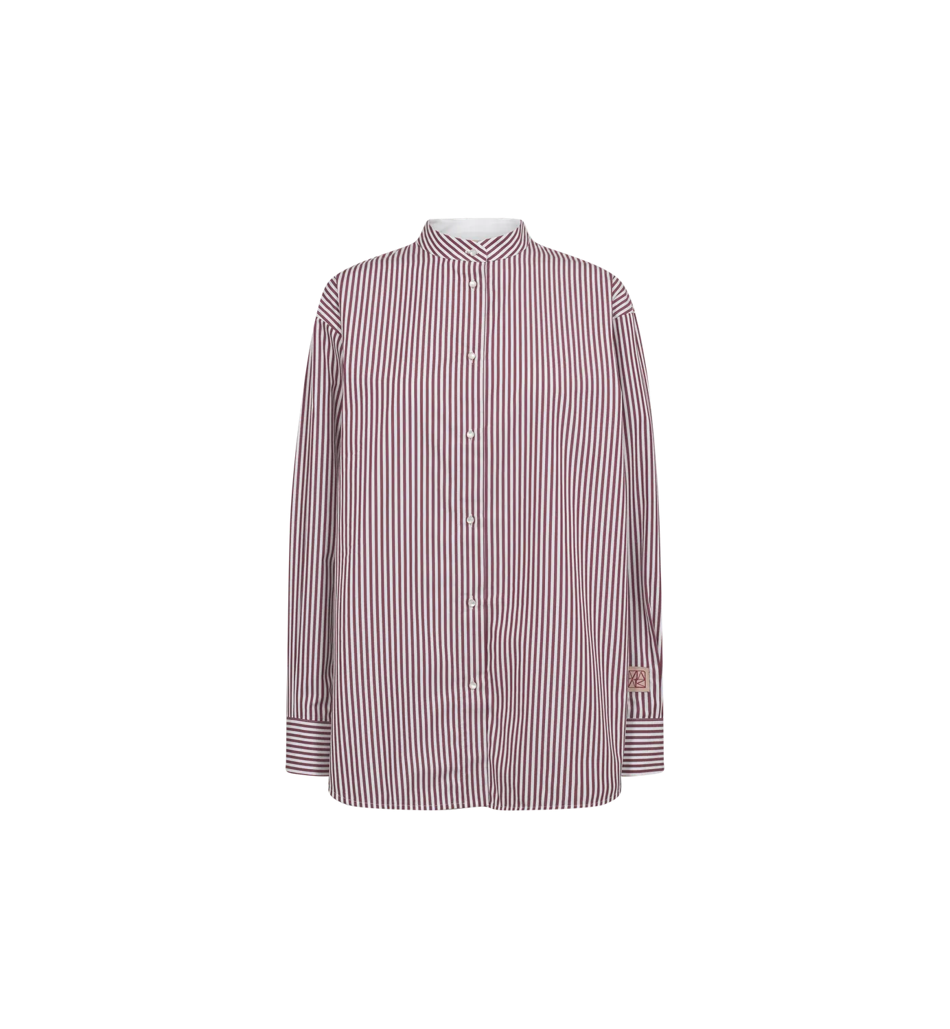 Mos Mosh MMKaris Slim Stripe Hemd Cabernet Bio