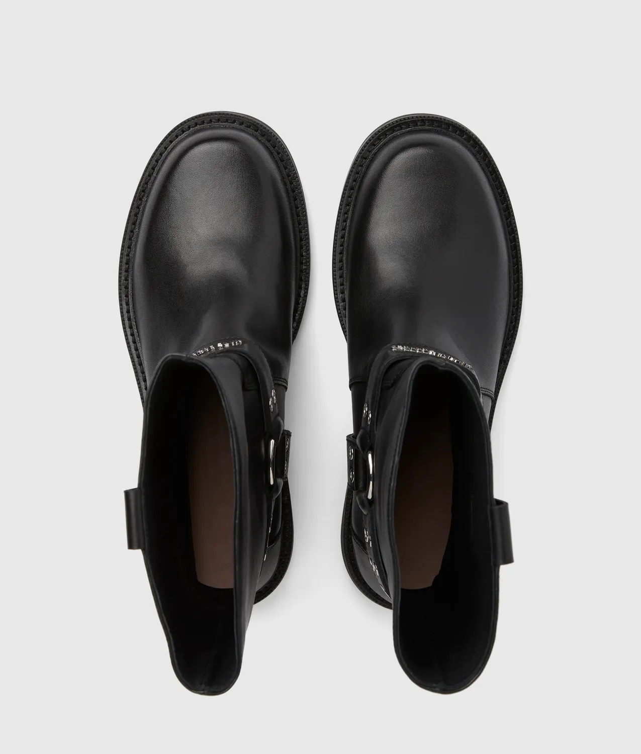 Karl Lagerfeld Sadie Harness Boots Leder Nieten