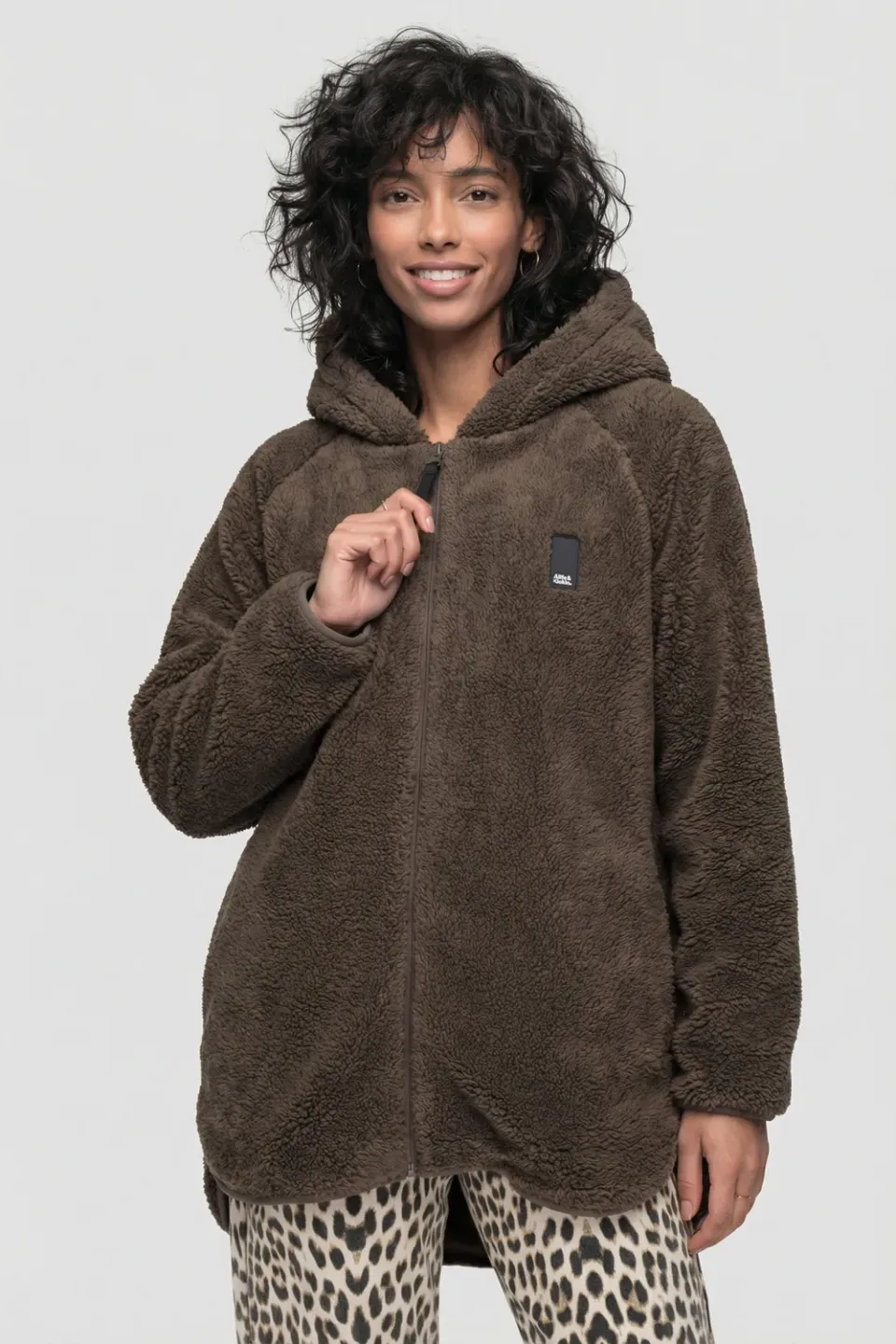 Alife & Kickin DominiqueAK T Teddyjacke braun