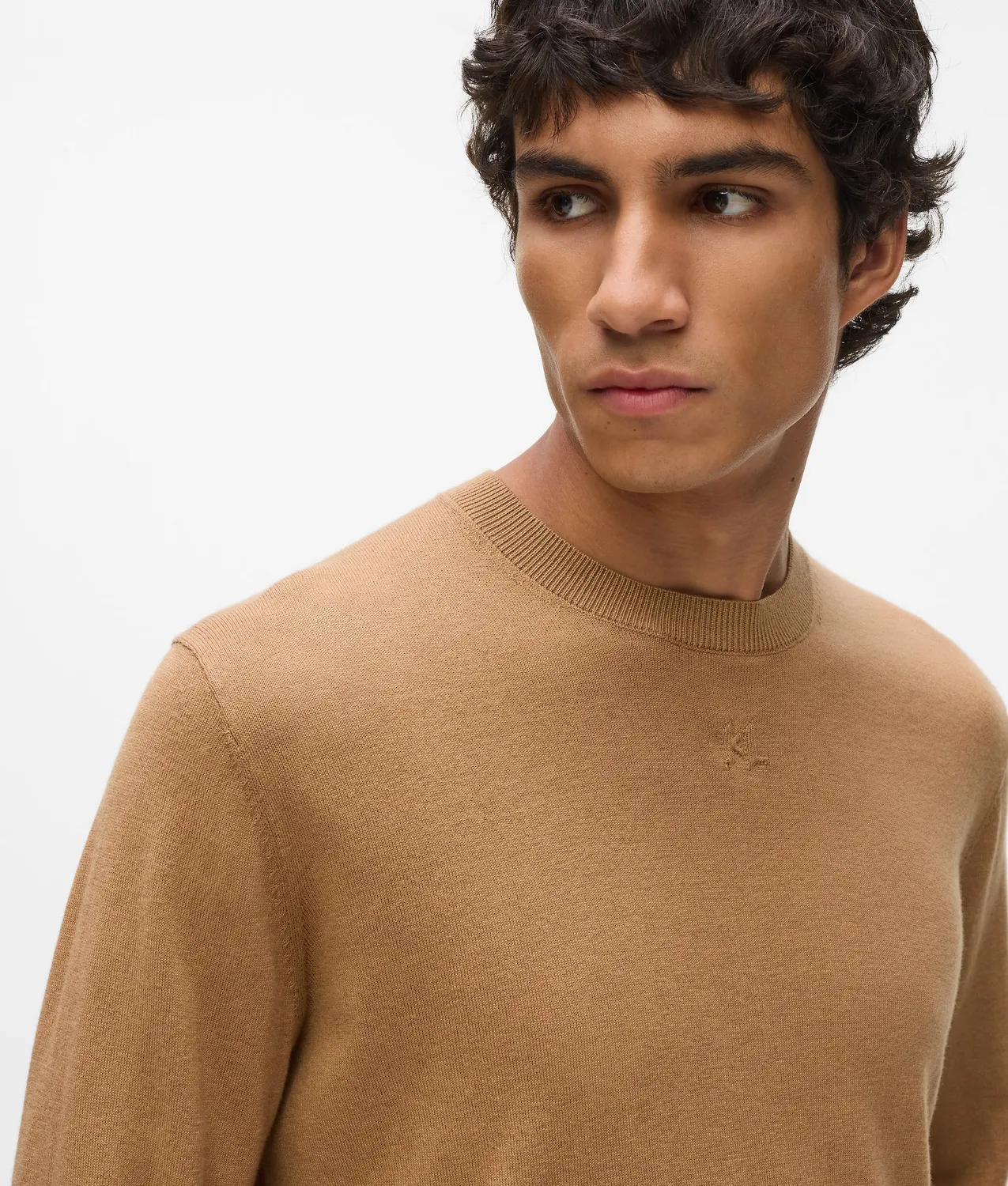 Karl Lagerfeld Crewneck Strickpullover mit Monogramm