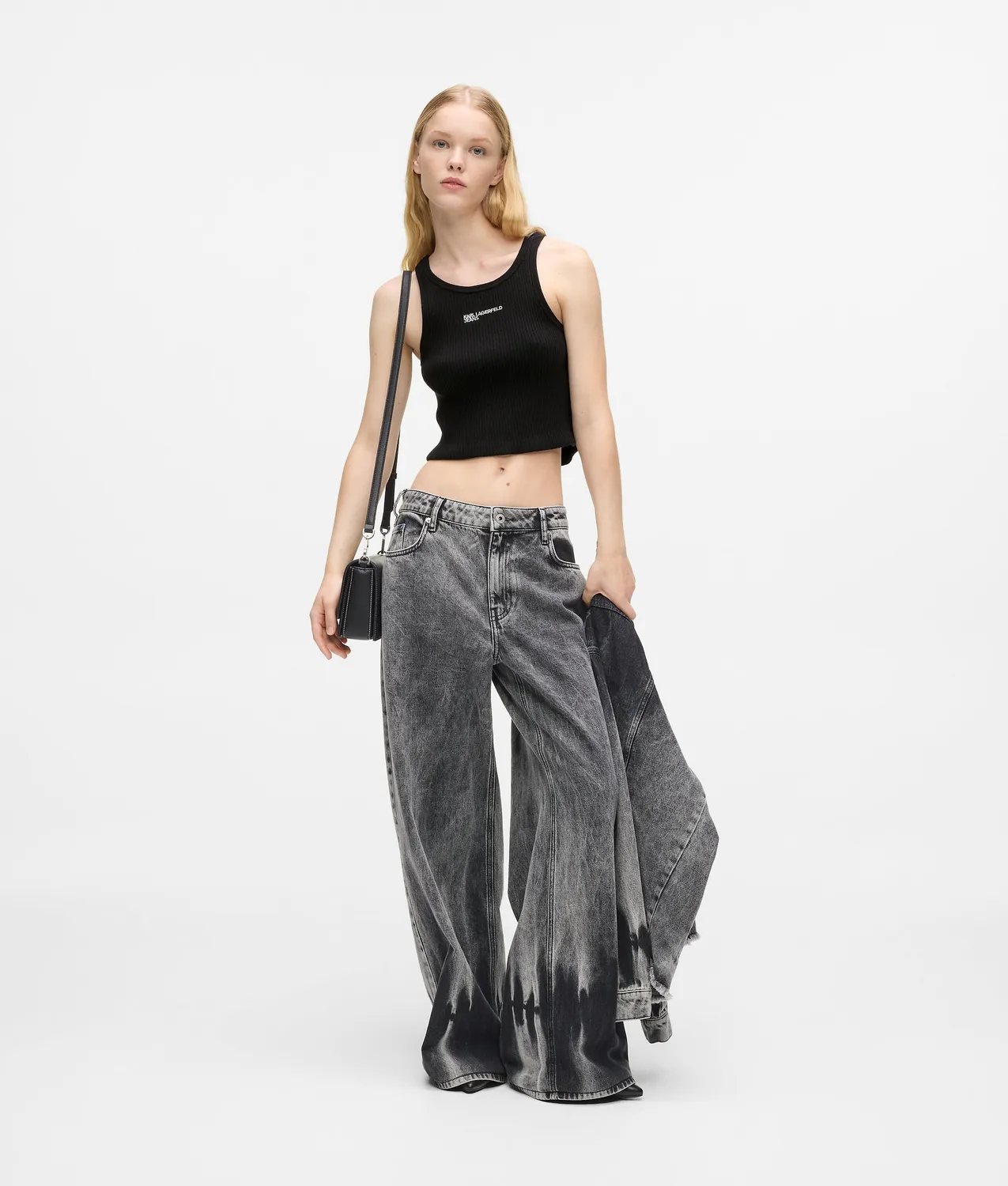 Karl Lagerfeld Jeans Tank Top Strick Logo Damen