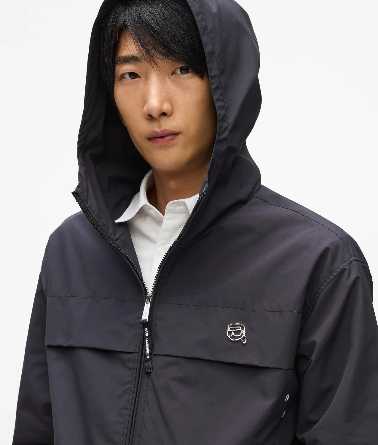 Karl Lagerfeld Ikon Lightweight Jacke Kapuze XS-XL