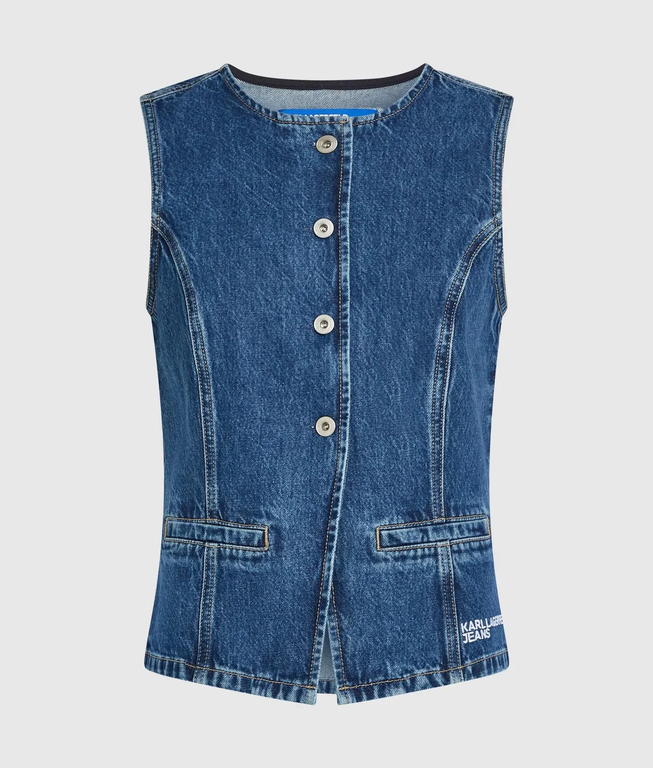 Karl Lagerfeld Jeans Fitted Weste Denimweste