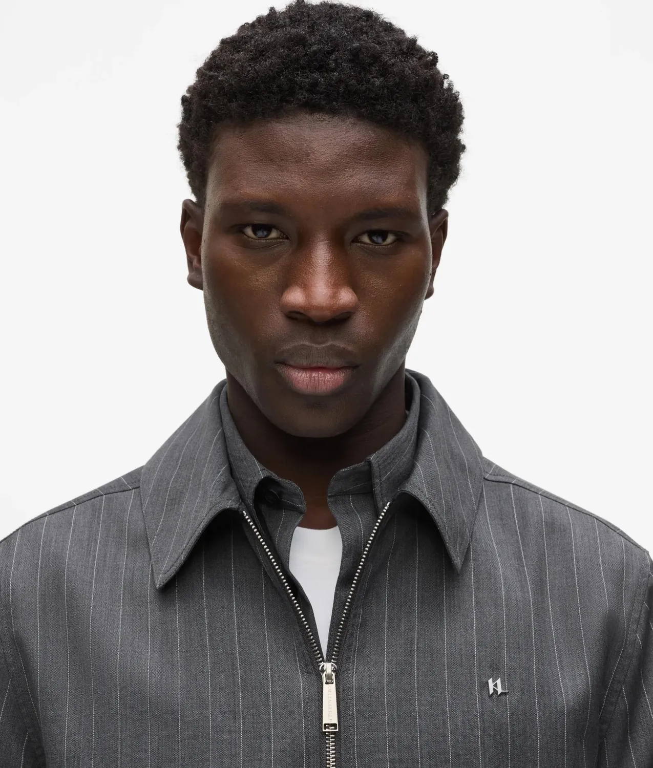 Karl Lagerfeld Pinstripe Wollblazer Nadelstreifen Jacke