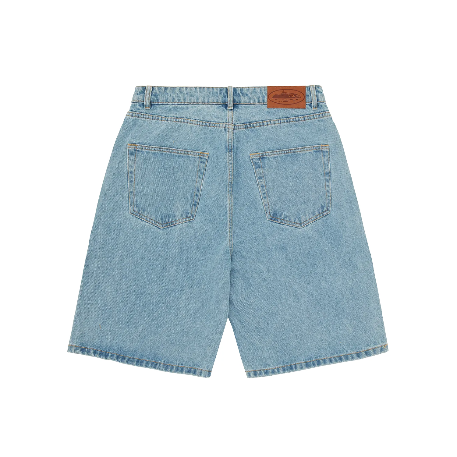 Corteiz Island Denim Short Stonewash gerade