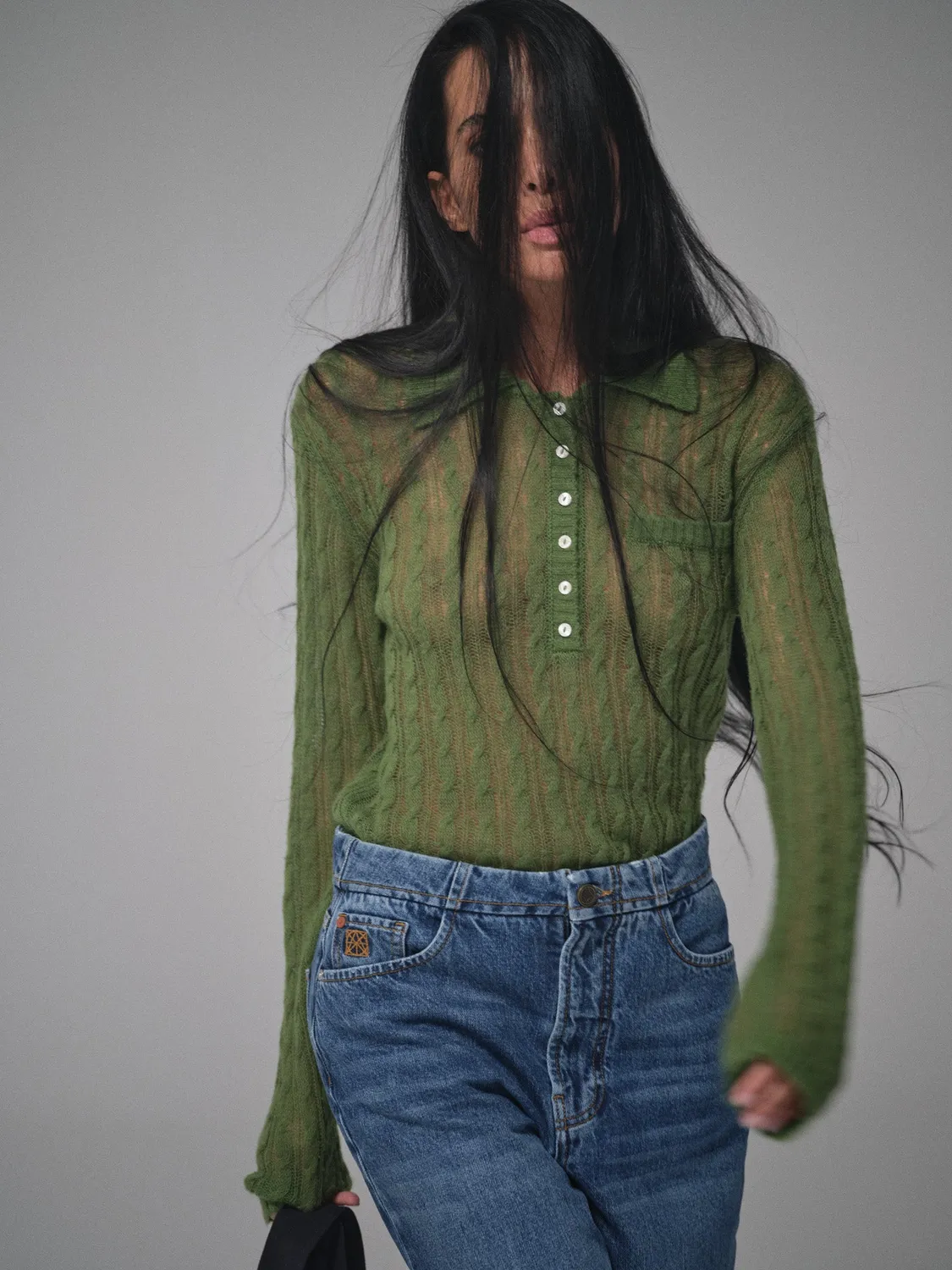 Mos Mosh MMHPeace Sheer Strickpullover Polo