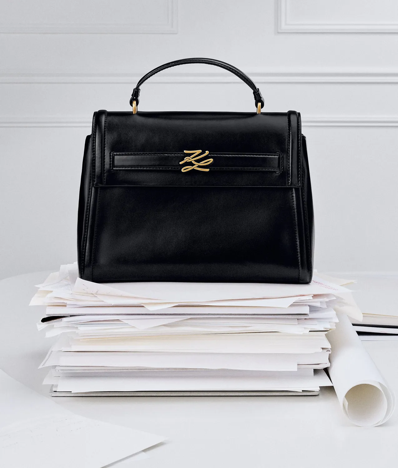 Karl Lagerfeld K/Autograph Henkeltasche Leder