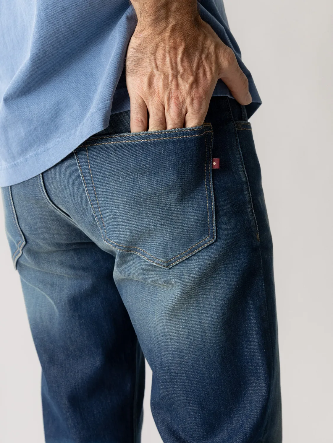 Mos Mosh MMGAndrew Parma Jeans Mid Blue Regular Stretch
