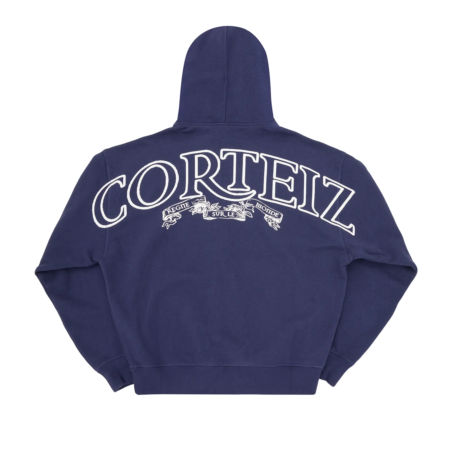 Corteiz Superior Royale Zip Hoodie Kapuzenjacke Navy Baumwolle