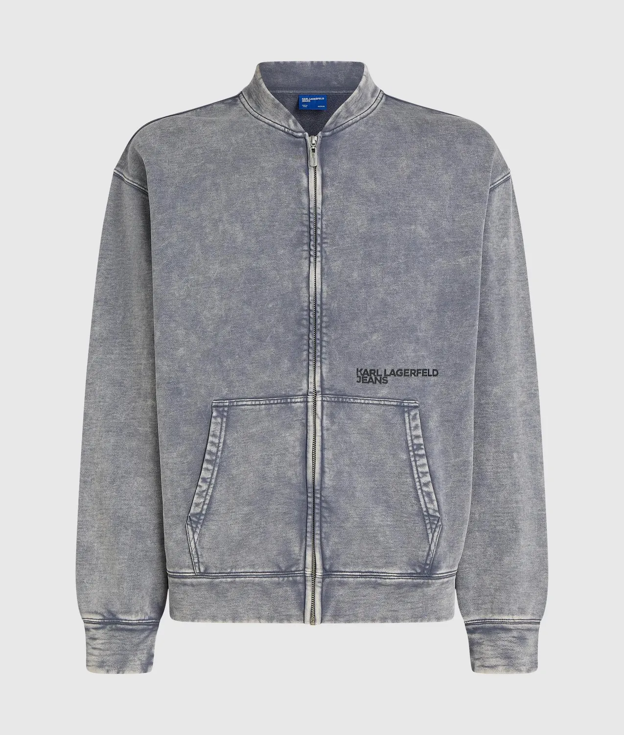Karl Lagerfeld KL Jeans Washed Zip-Up Sweatshirt Herren