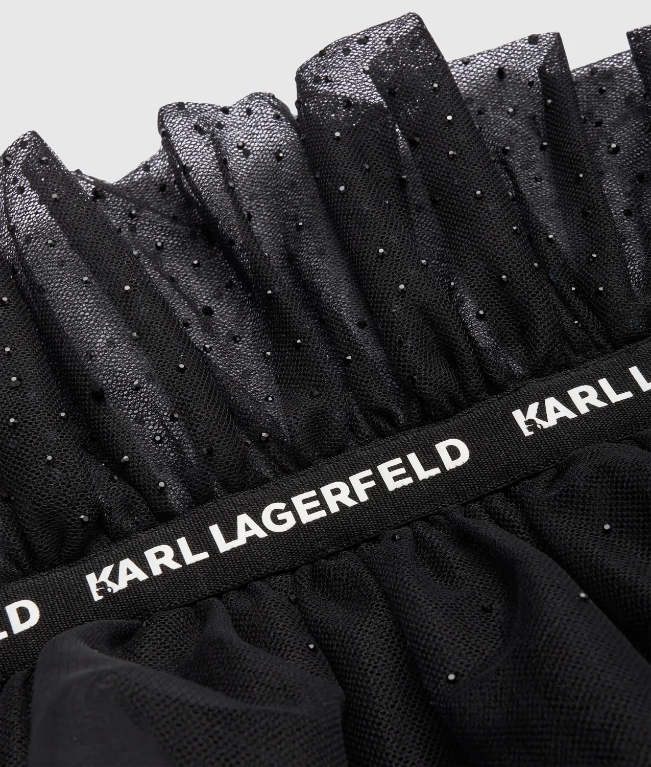 Karl Lagerfeld Girls Tüllkleid Strass T-Shirt Größe 8Y