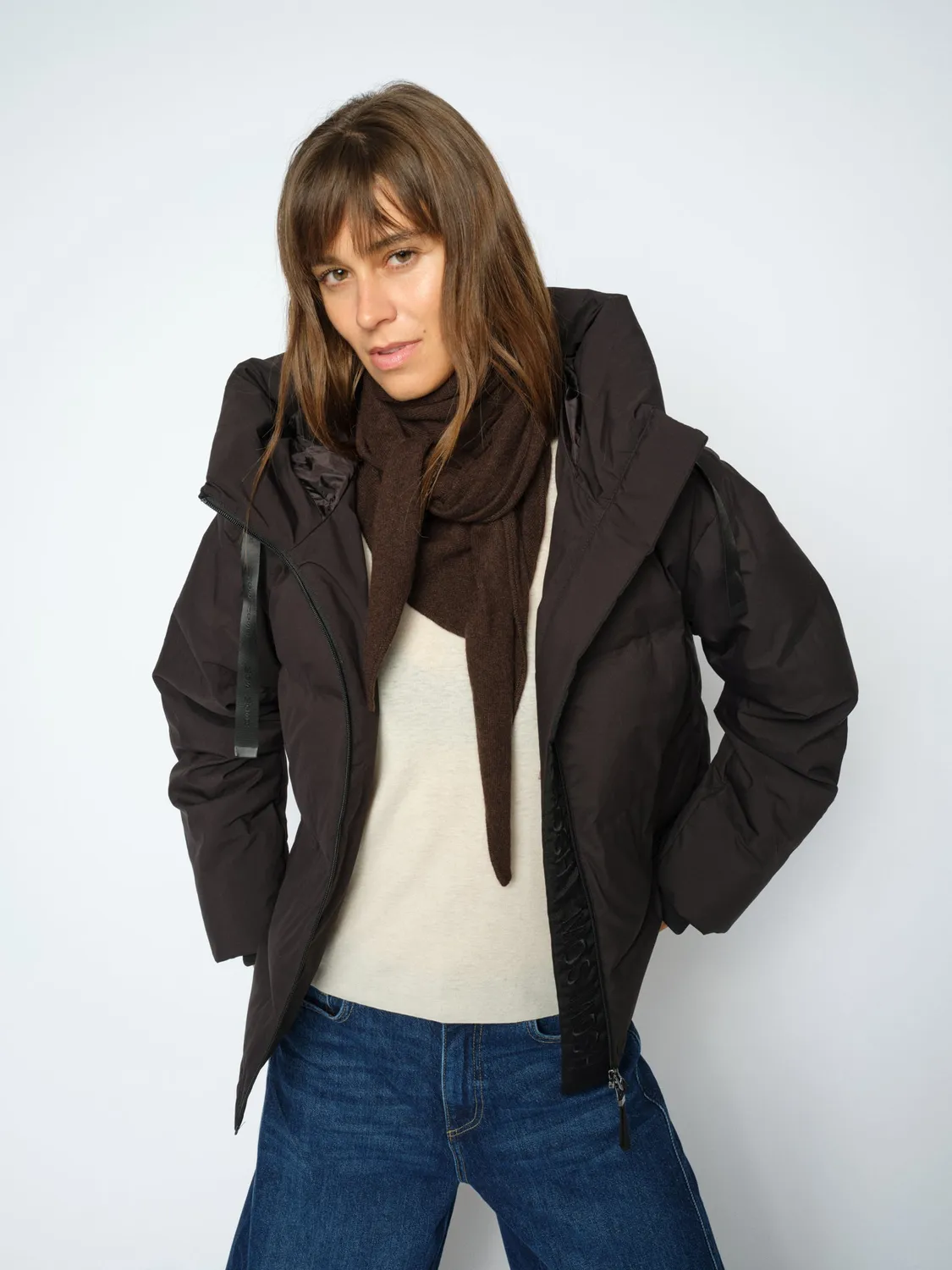 Mos Mosh MMEnata Cashmere Schal Oxford Tan Dreieck