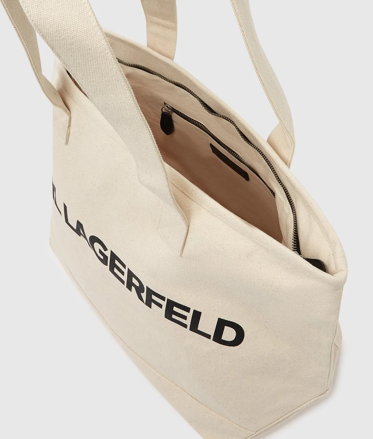 Karl Lagerfeld Logo Tote Bag XL recycelte Baumwolle