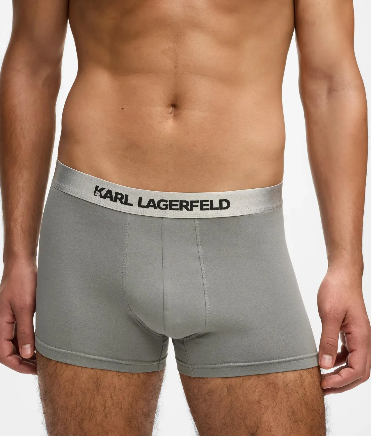 Karl Lagerfeld Metallic Logo Trunks 3er-Pack Herren Baumwolle
