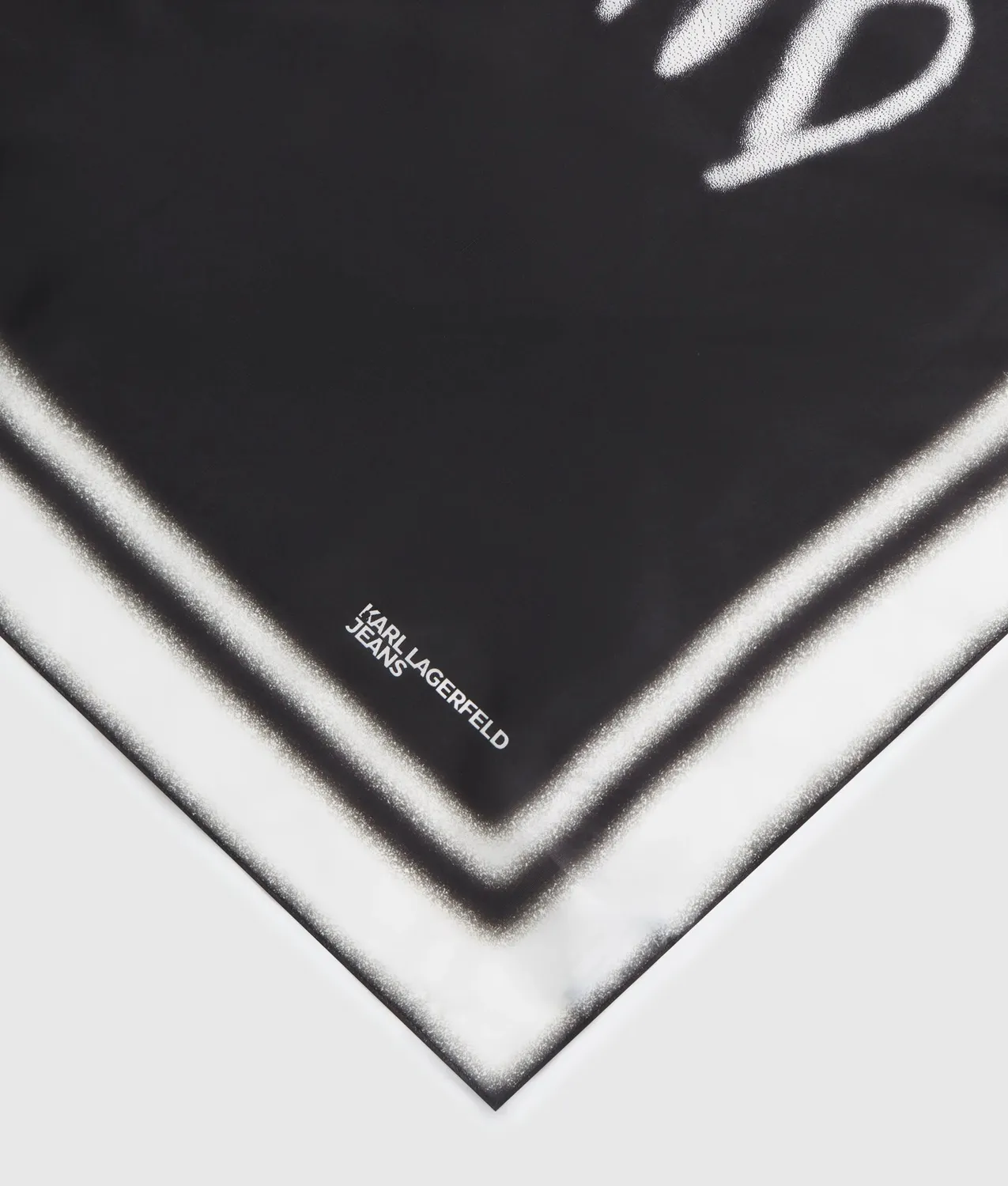Karl Lagerfeld Karl Quote Large Bandana Tuch Print