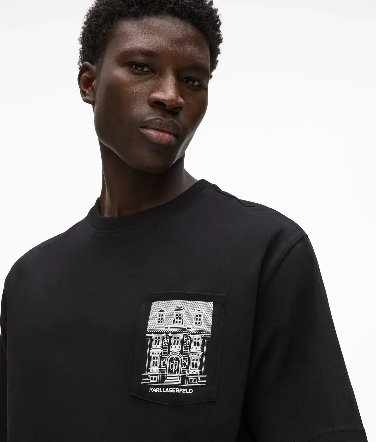 Karl Lagerfeld Maison de Karl Pocket T-Shirt Bio-Baumwolle