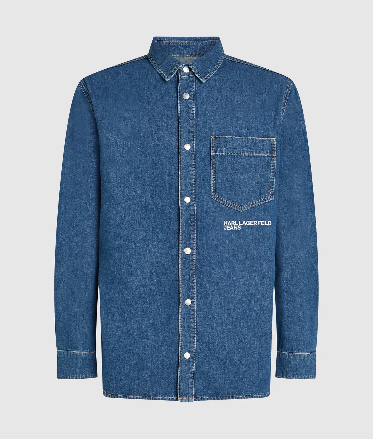 Karl Lagerfeld Jeans Regular Jeanshemd Denim gerade