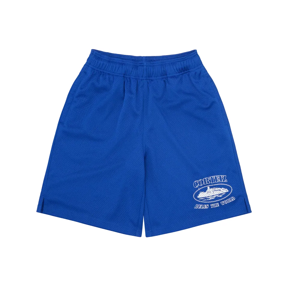 Corteiz OG Alcatraz Mesh Short Royalblau Polyester