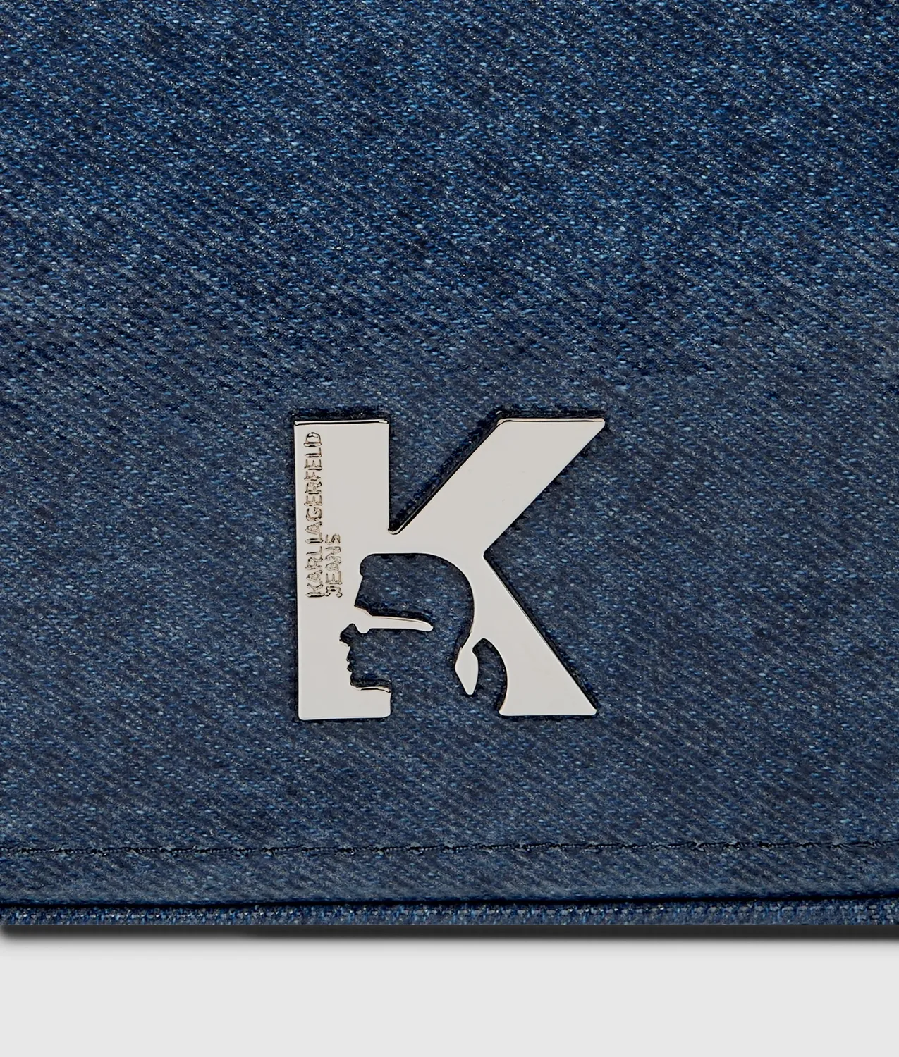 Karl Lagerfeld K Logo Umhängetasche Denim klein