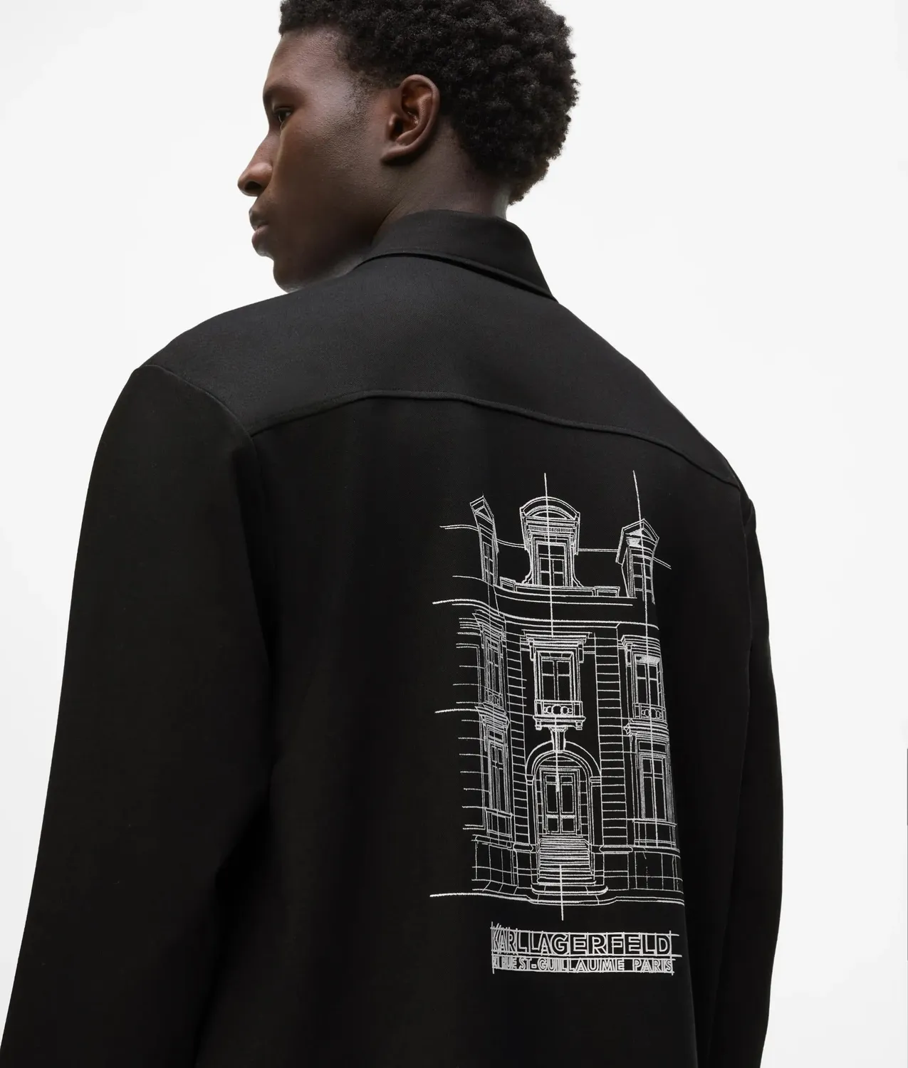 Karl Lagerfeld Maison de Karl Overshirt Jersey Zip