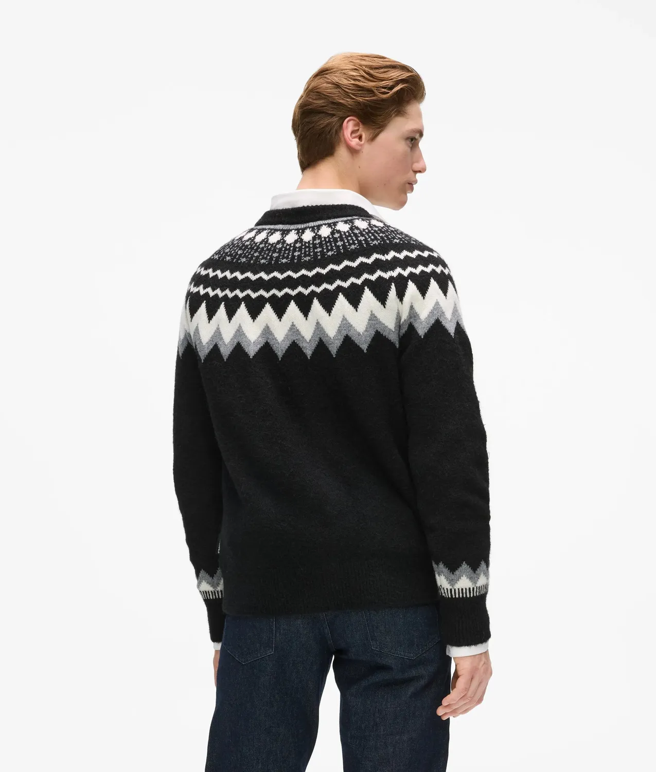 Karl Lagerfeld Fairisle Strickpullover Logo Crew-Neck