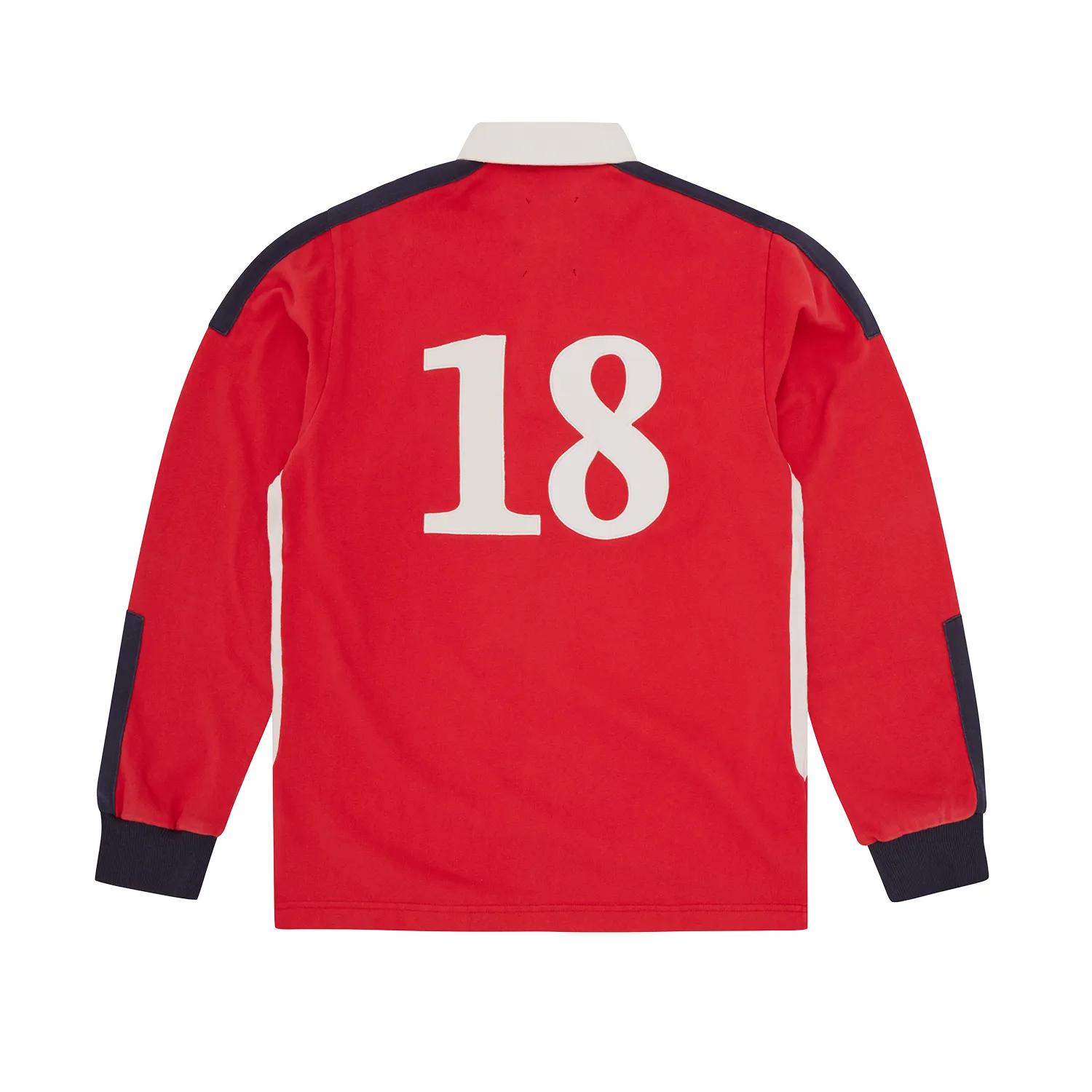 Corteiz Panelled Rugby Jersey Rot Heavyweight