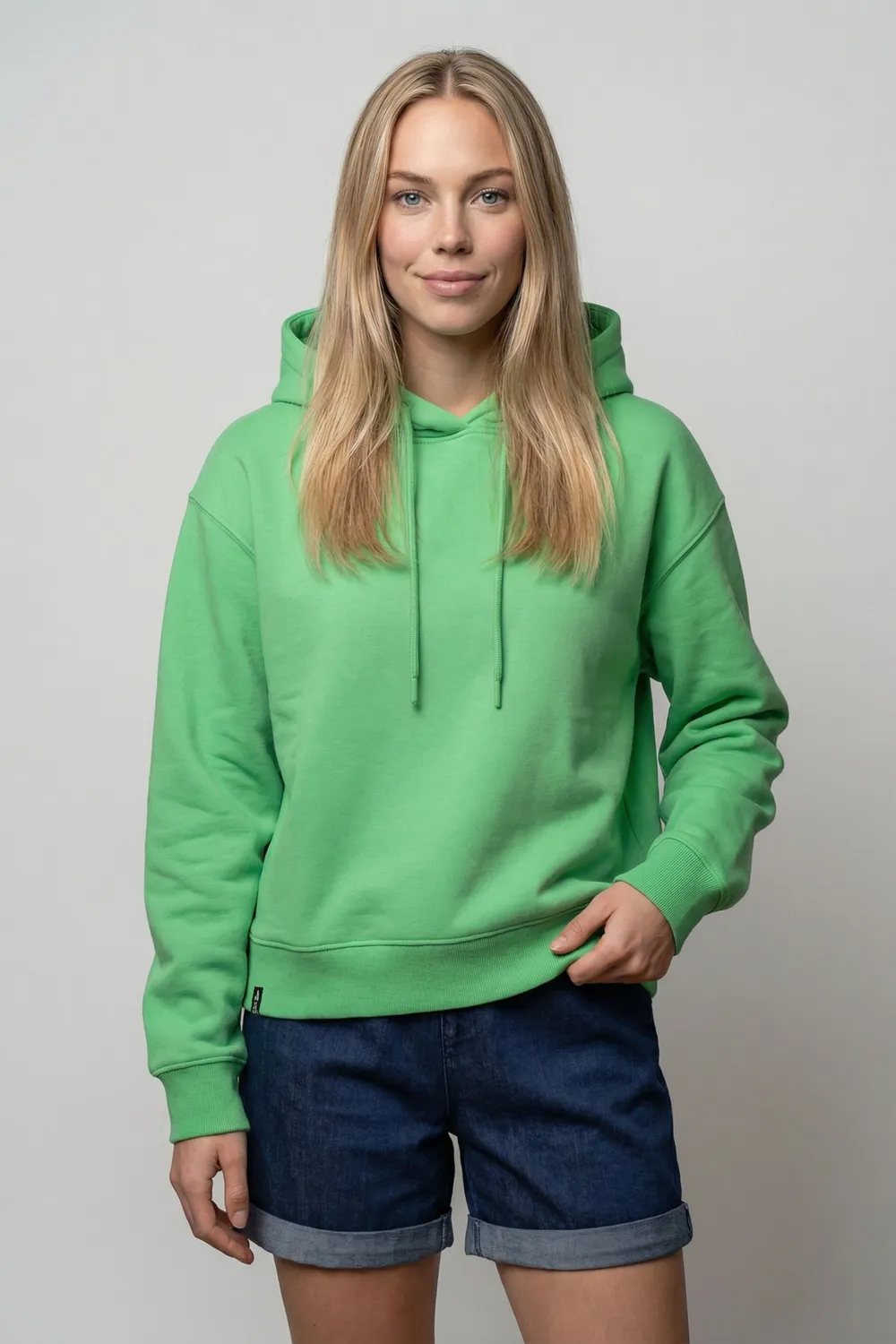 Alife & Kickin DanyaAK P Hoodie Heart Hoodie grün Herz-Print
