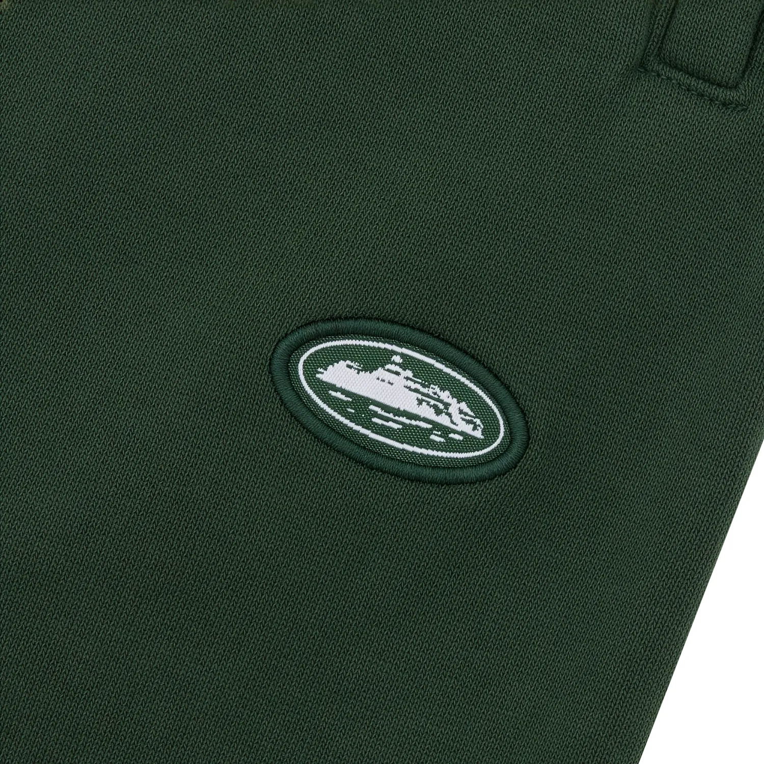 Corteiz Mini Island Sweatshort Forest Green Baumwolle