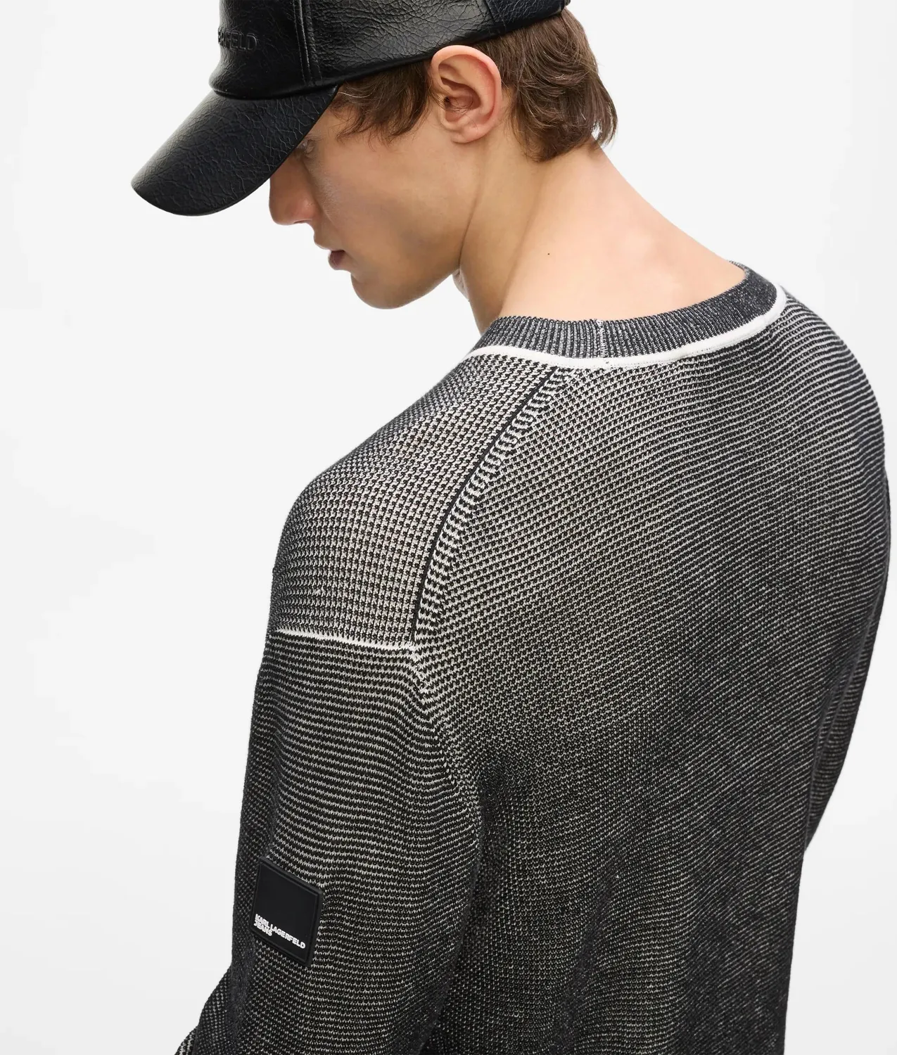 Karl Lagerfeld KL Jeans Waffle Knit Pullover Herren
