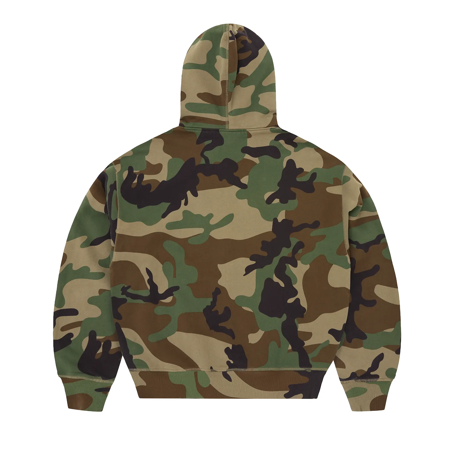 Corteiz Mini Island Zip Hoodie Woodland Camo Fleece