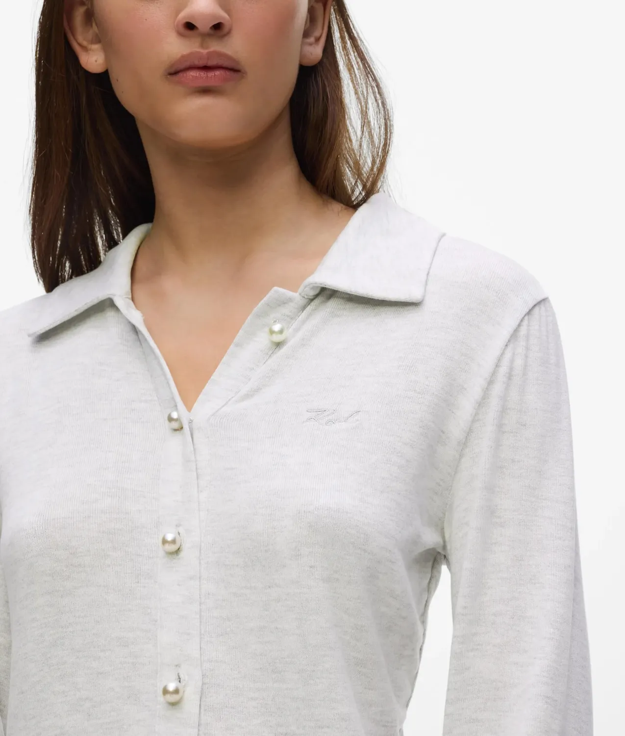 Karl Lagerfeld Loungewear Cardigan Perlenknöpfe Damen