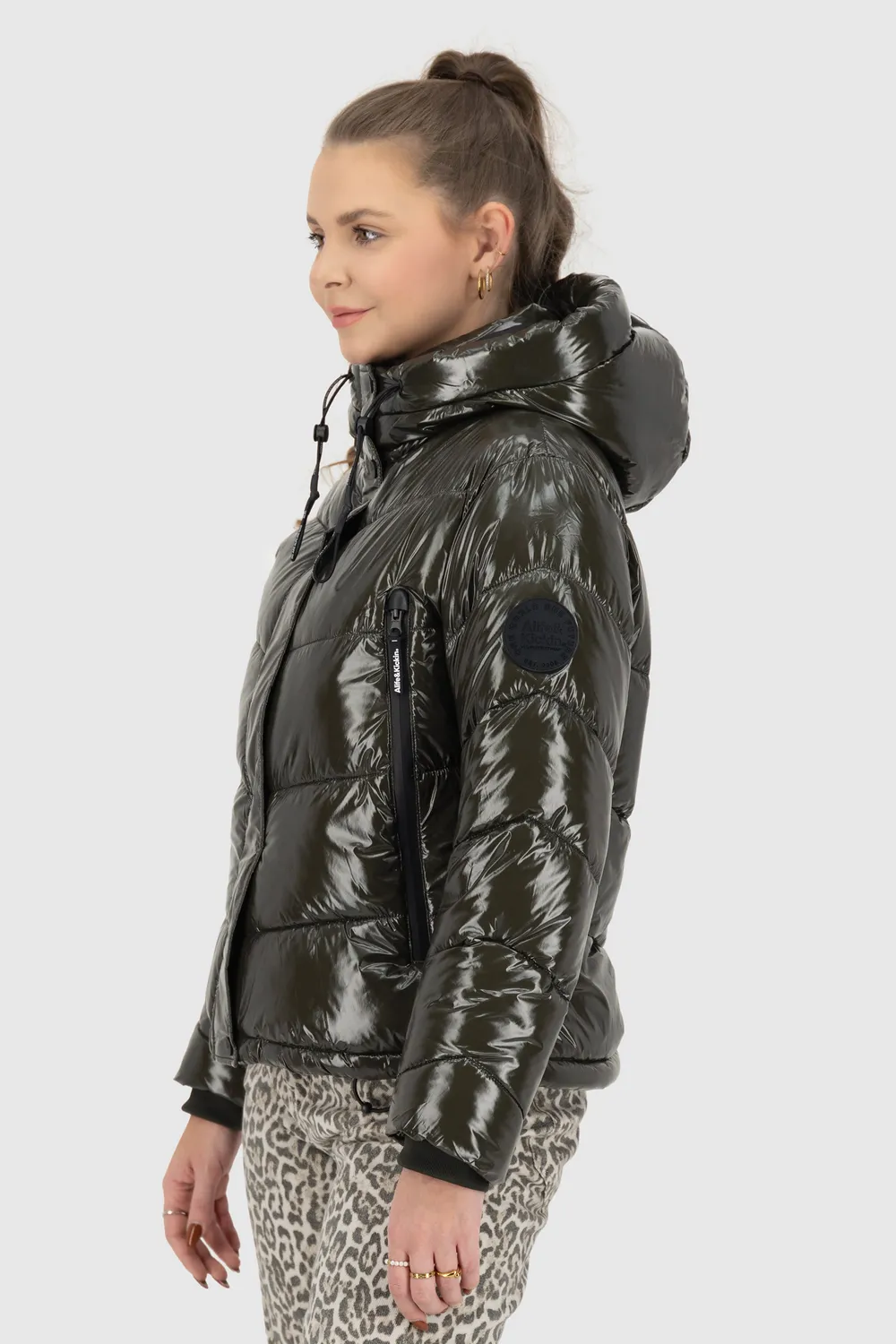 Alife & Kickin DayanyAK A Pufferjacke Damen schwarz Glanz