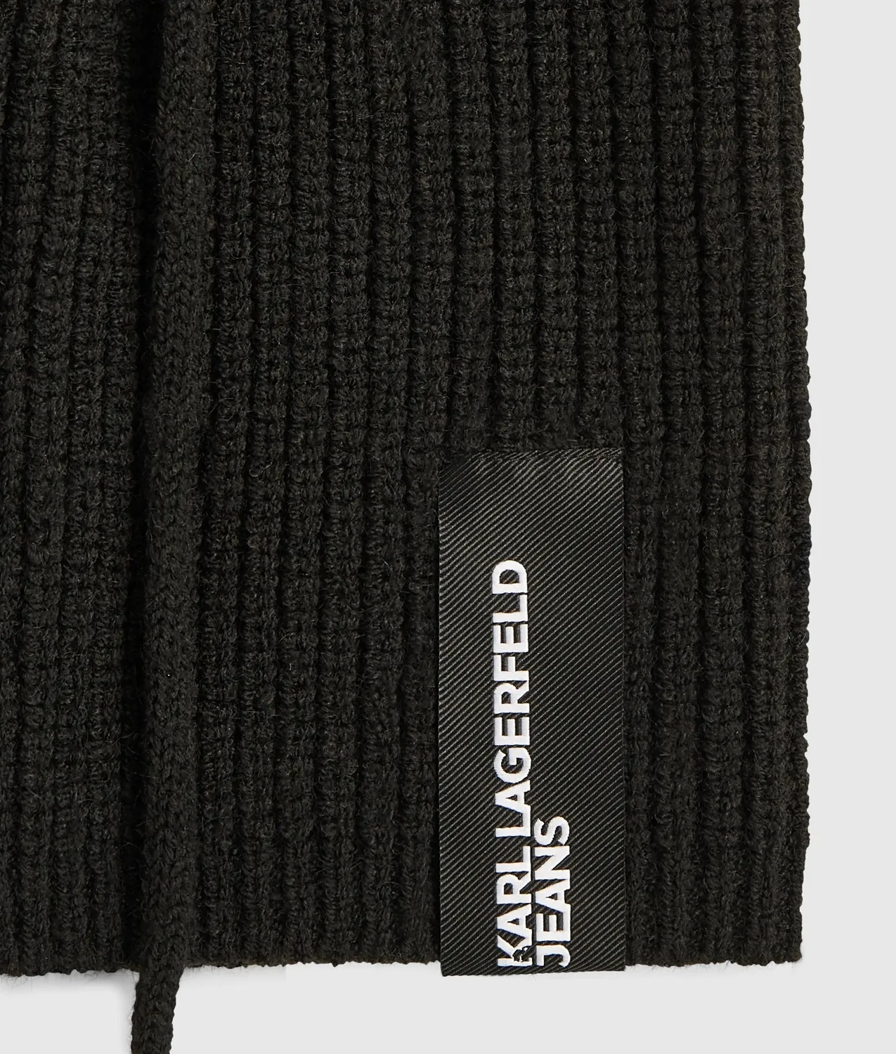 Karl Lagerfeld Jeans Strick-Kapuze Rippstrick