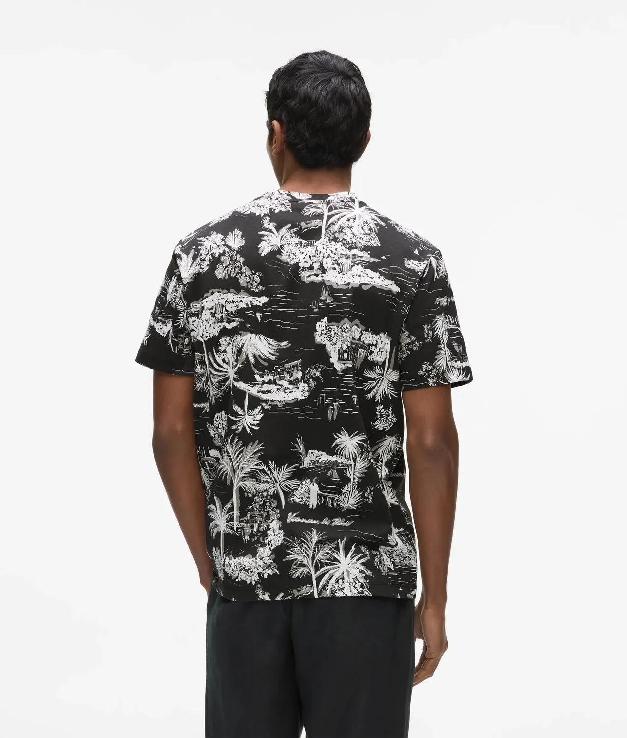 Karl Lagerfeld Villa la Vigie Print T-Shirt Bio-Baumwolle